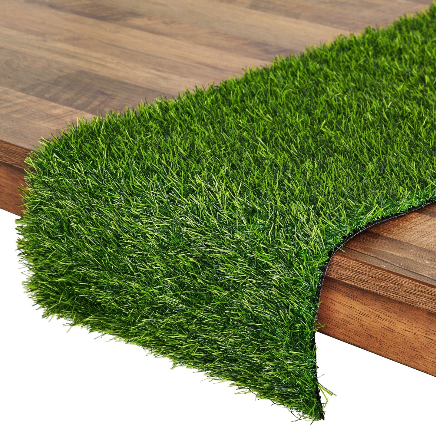 Artificial Grass Table Runner - 14 x 48 Inch Green Tabletop Decor for Spring, Wedding, Birthday Party, Banquet, and Baby Shower