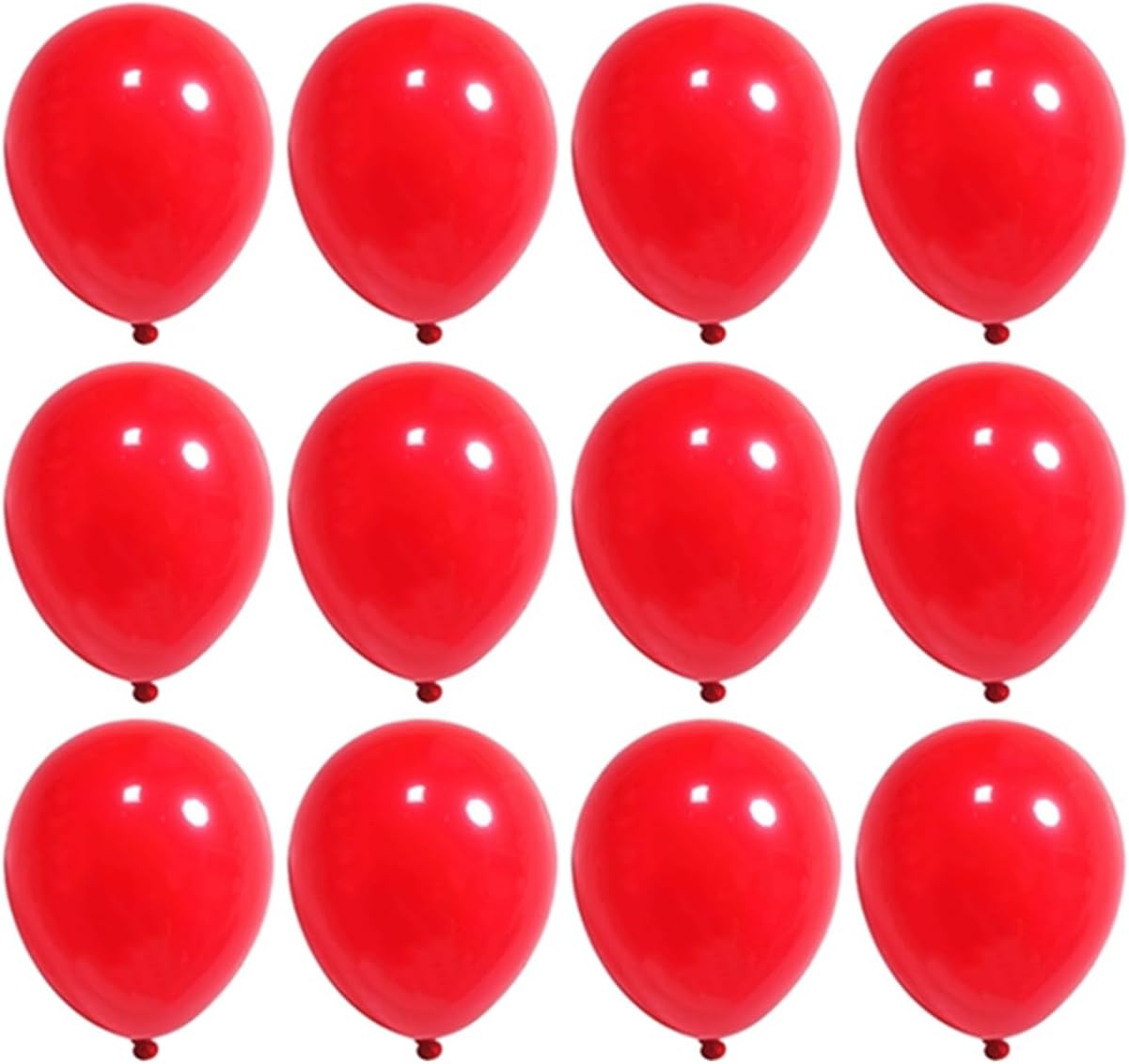 12 inch Red Latex Balloons, 60 pcs Thick Red Balloons for Party Decorations