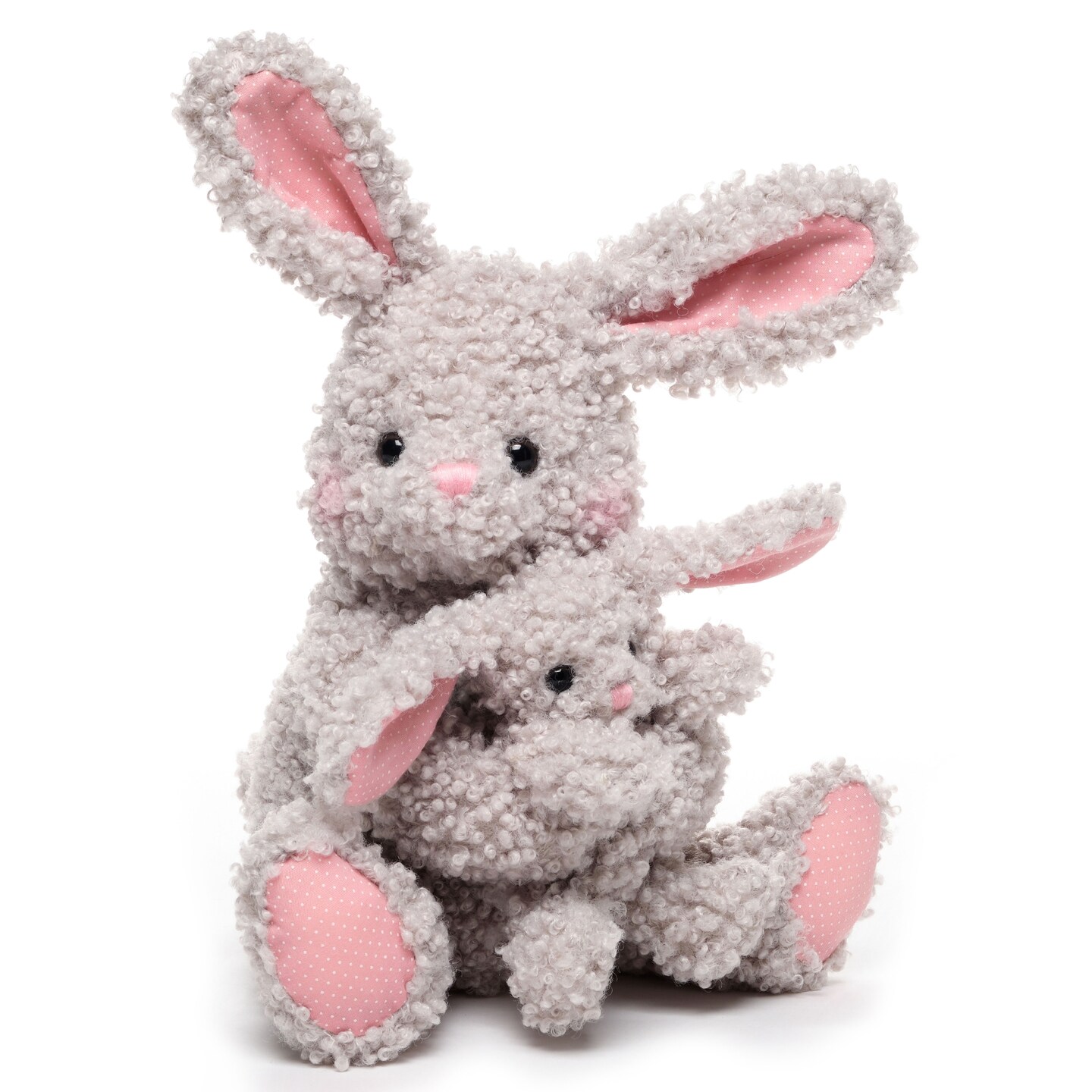 Bearington Bunny Hugs The Bunny Stuffed Animal, 10 Inch Easter Plush Rabbit Stuffed Animal, For Ages 0-14