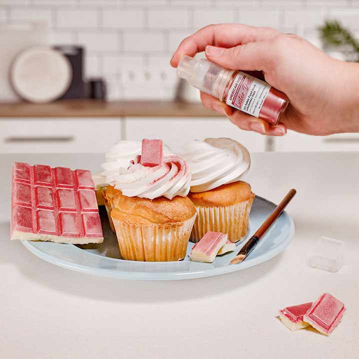Bakell - American Red Luster Dust (4g, 1x Pump) Edible Vegan Dust &#x26; Paint for Baking, Desserts and Beverages