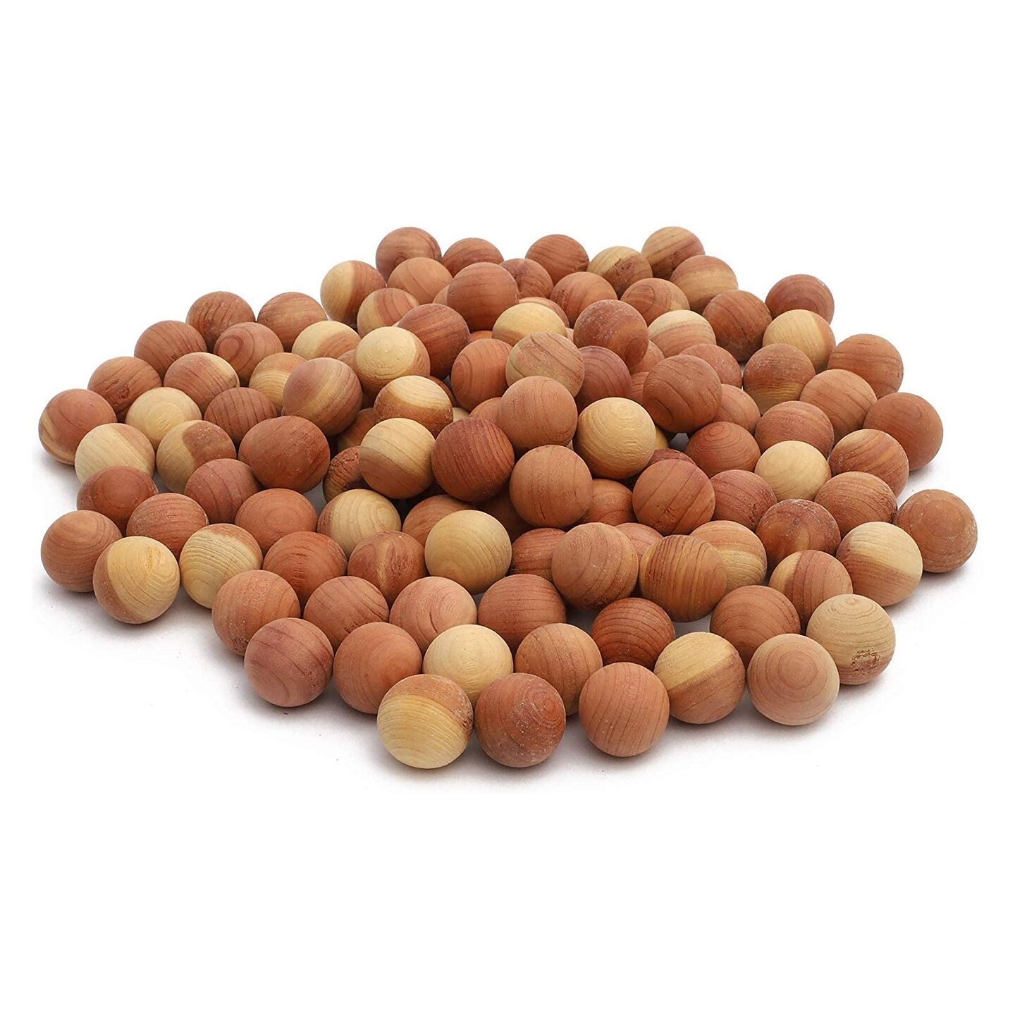 120 Pack Cedar Balls for Clothes Storage, Natural Aromatic Wood for Closets and Drawers (0.75 Inch)
