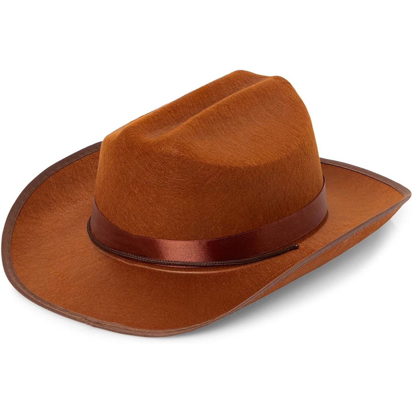 Brown Western Cowboy Hat for Kids, Unisex Youth (4 Pack)
