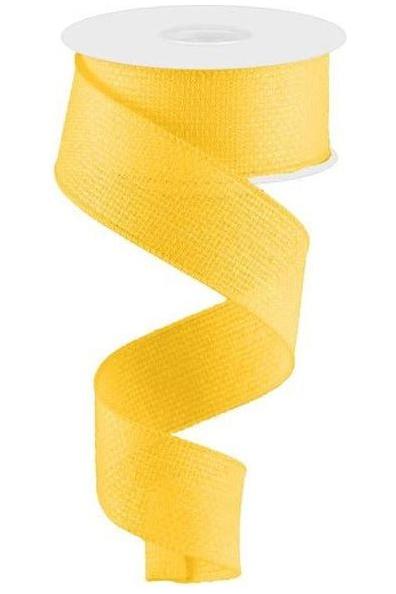 1.5&#x22; Cross Royal Ribbon: New Sun Yellow (10 Yards)