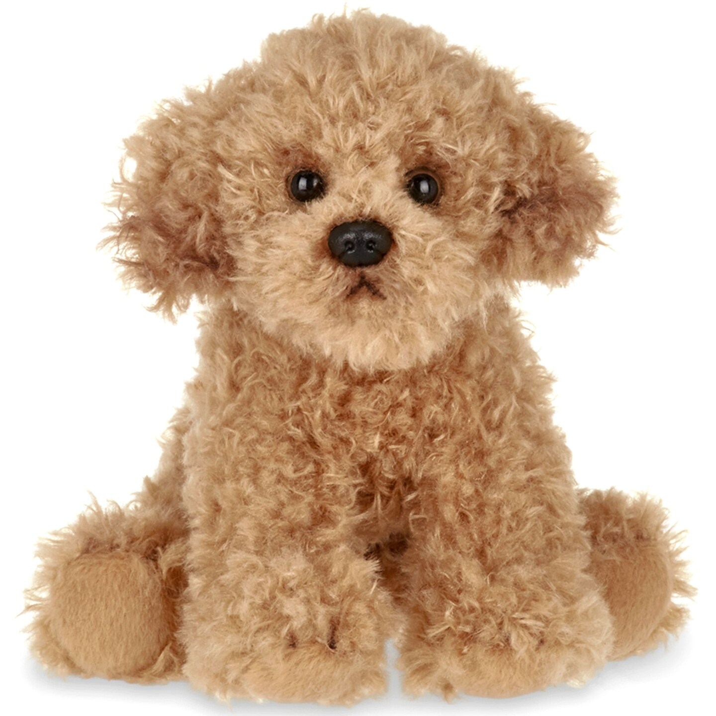 Bearington Dog Stuffed Animal - Puppy Realistic Stuffed Animals - Plush Dog Toys for Kids Goldendoodle Labradoodle Plushies - Caramel 6 Inch