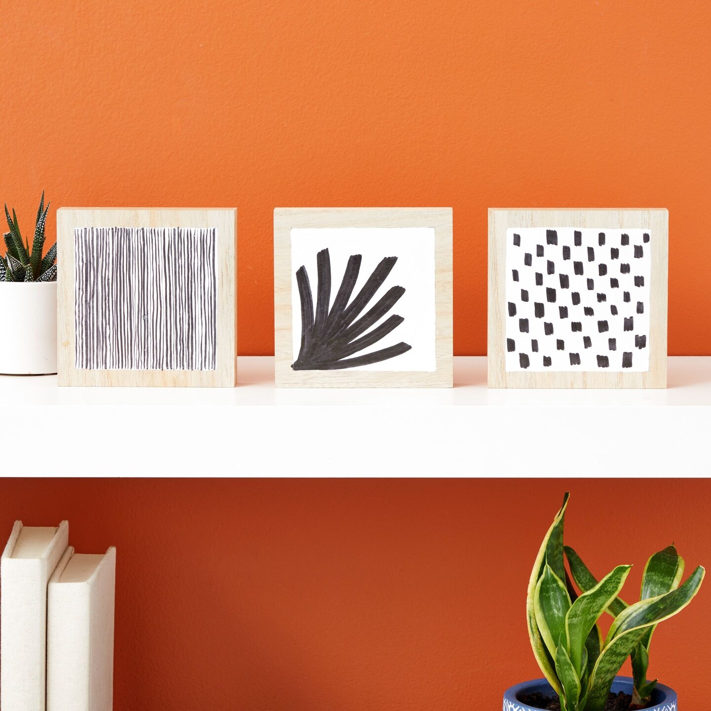 Bright Creations Unfinished MDF Wood Blocks for Crafts, 1 In Thick Wooden Square Blocks (5x5 In, 4 Pack)