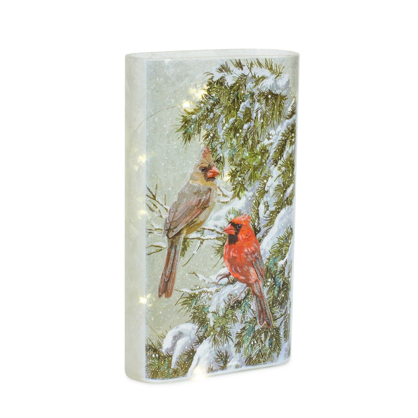 Melrose Set of 2 LED Lighted Cardinal Christmas Luminaries 12.75&#x22;