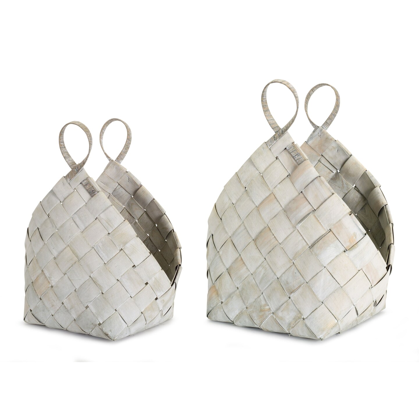 Melrose Flexible Handmade Woven Storage Baskets - 21” - Set of 4