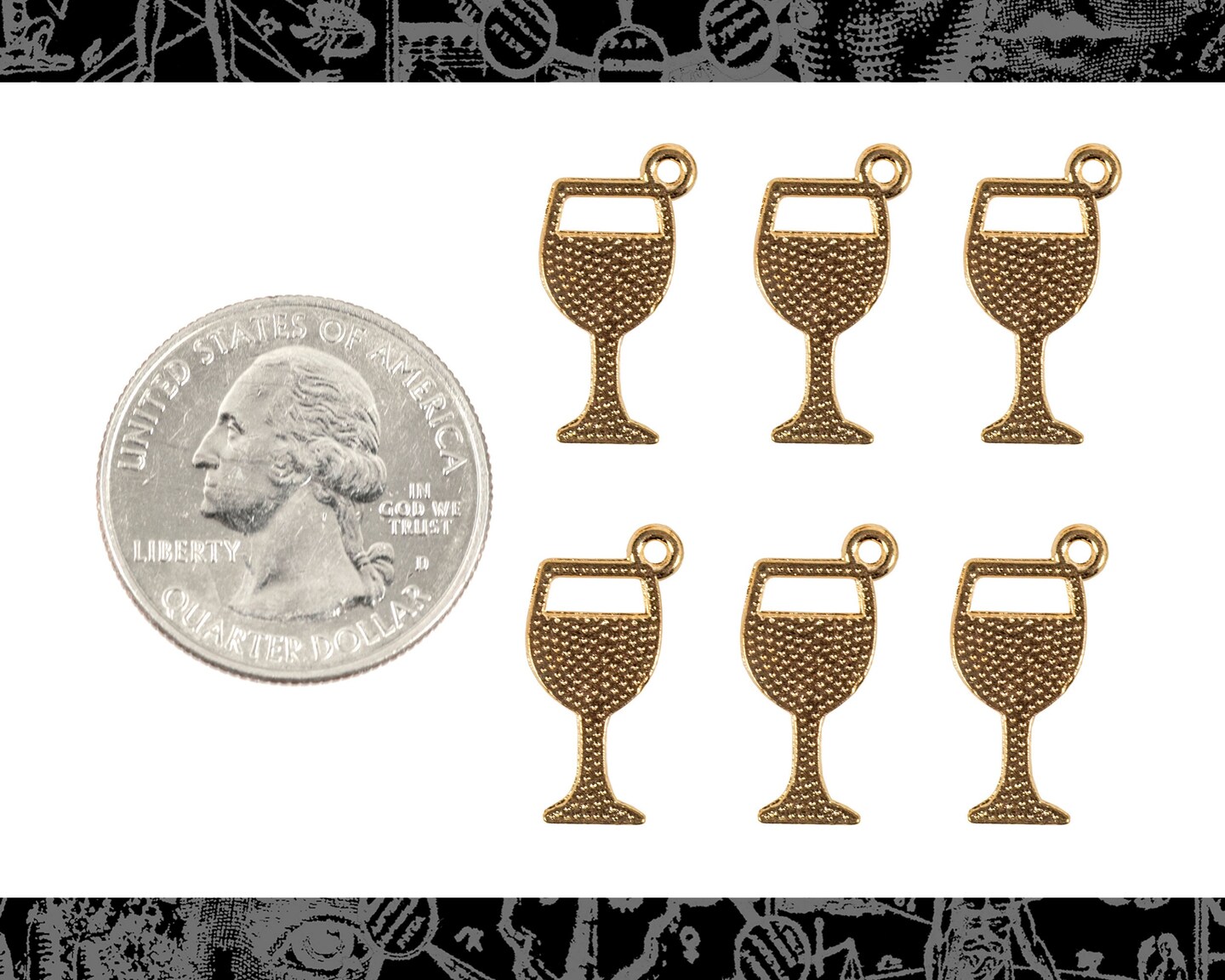Red Wine Drink Charms - Set of Six - ZG-C52