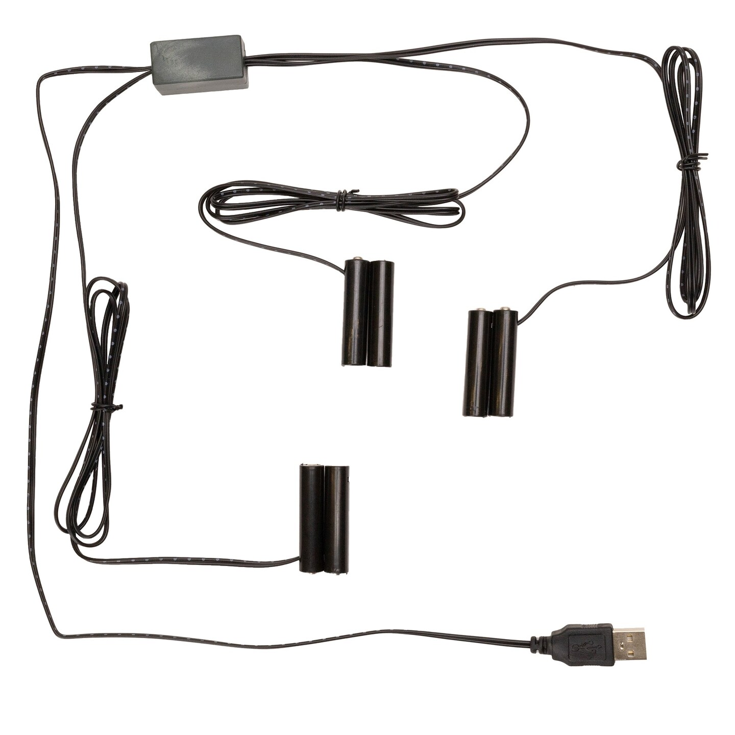 Melrose Battery Replacement Power Packs with 3 to 1 Connector - 56" - Black - Set of 2