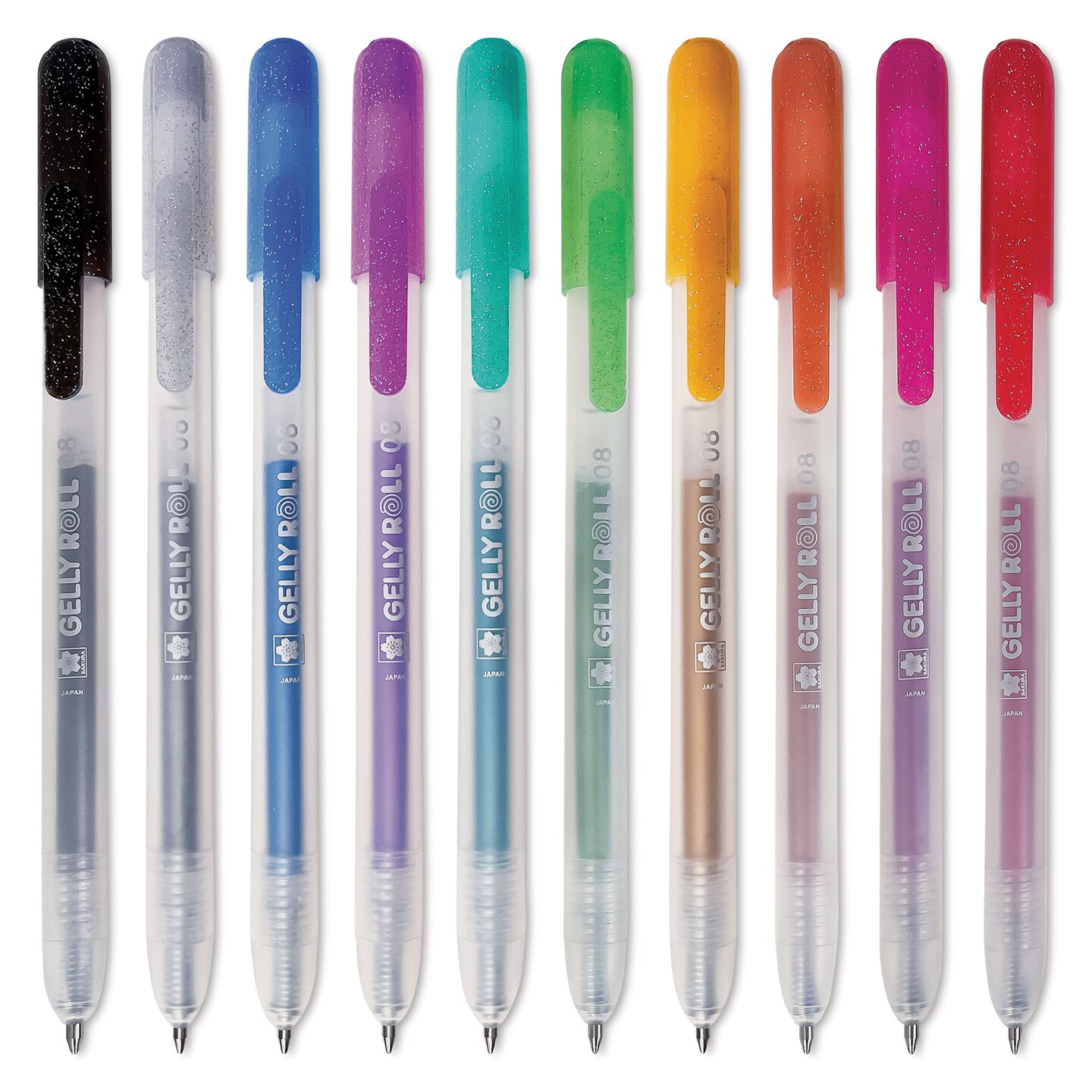 Sakura Gelly Roll Retractable Metallic Pens - Assorted, Medium Tip, Set of 10