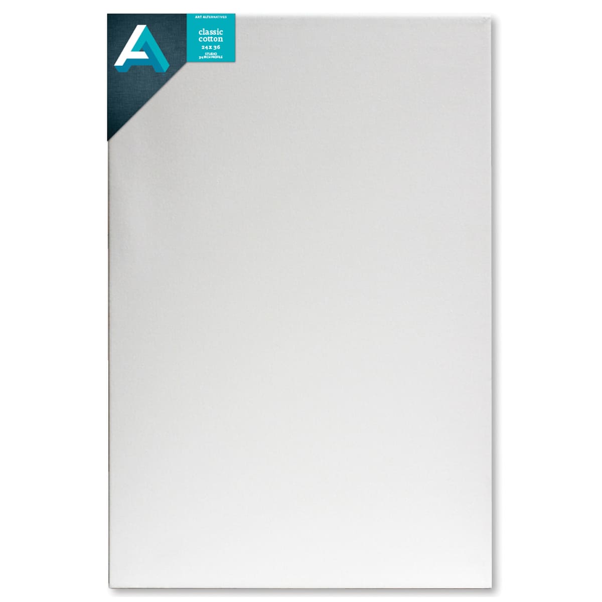 Art Alternatives Classic Cotton Stretched Canvas, Studio, .75 in Profile, 24 in x 36 in