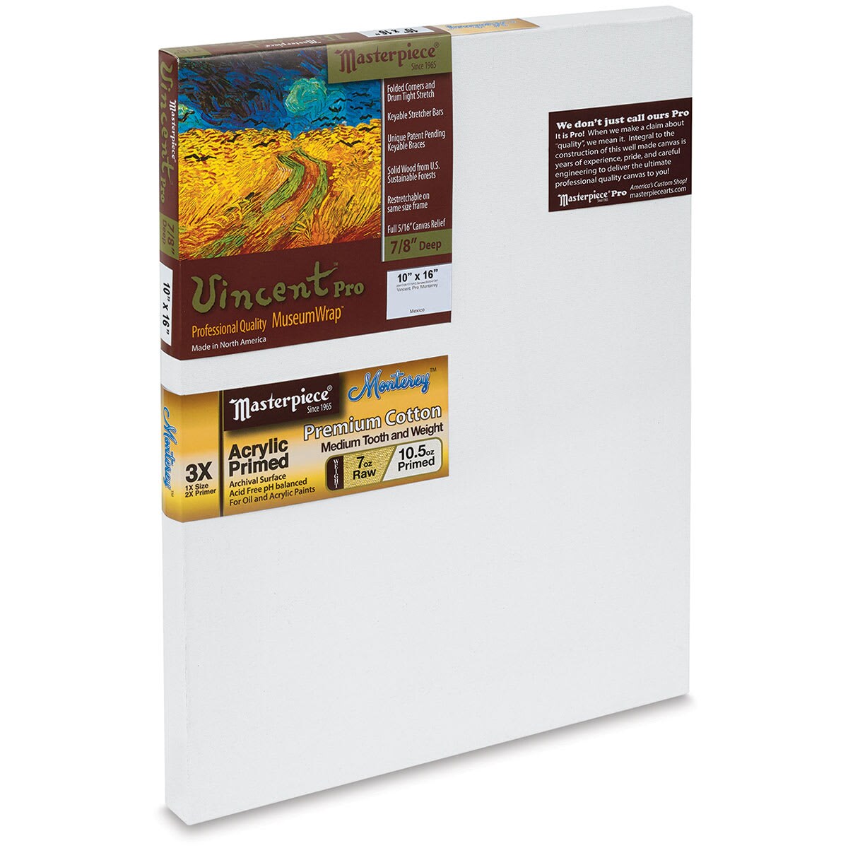 Masterpiece Fibonacci Golden Rectangle Canvas - 10" x 16", 7/8" profile