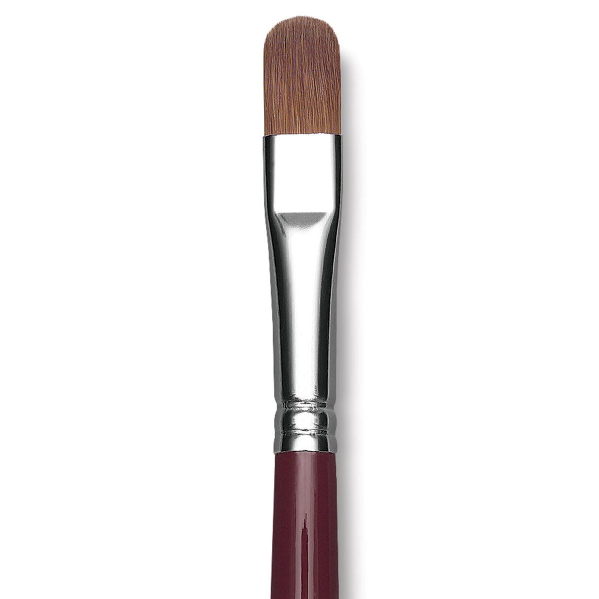 Da Vinci Kolinsky Red Oil Sable Brush - Filbert, Long Handle, Size 10