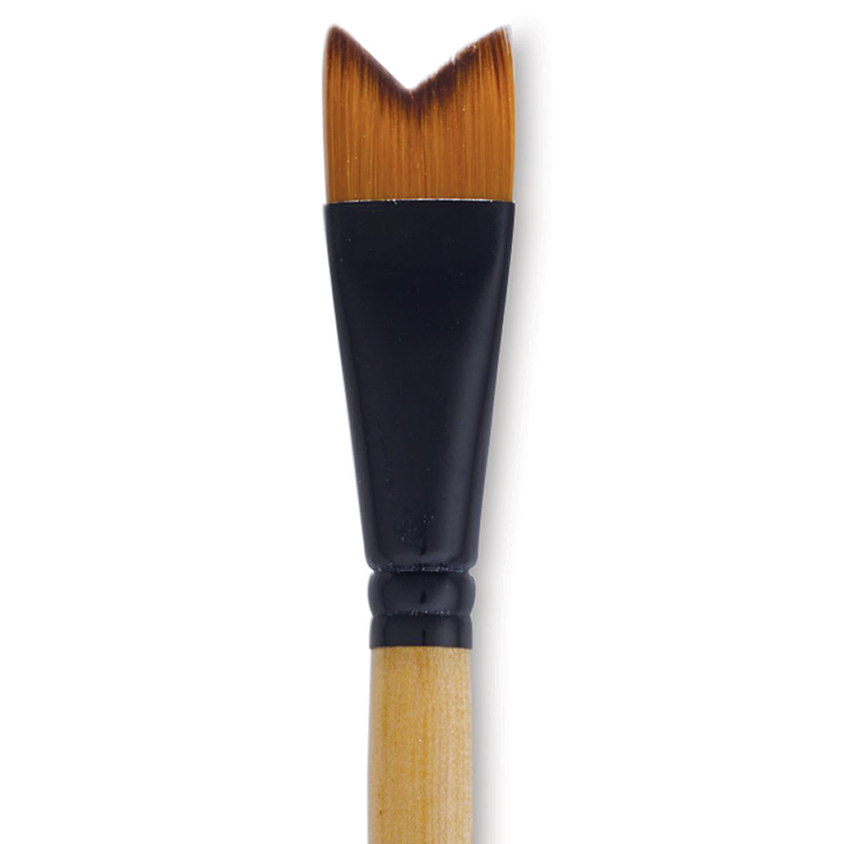 Dynasty Black Gold Brush - Whale's Tail, Short Handle, Size 3/4"