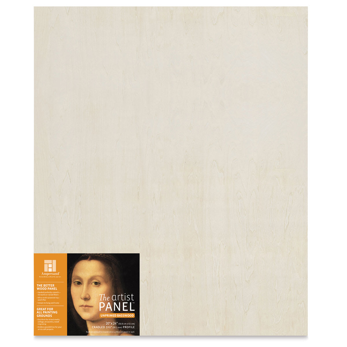 Ampersand Value Series Artist Wood Panel - 20" x 24", 1-1/2" Cradle