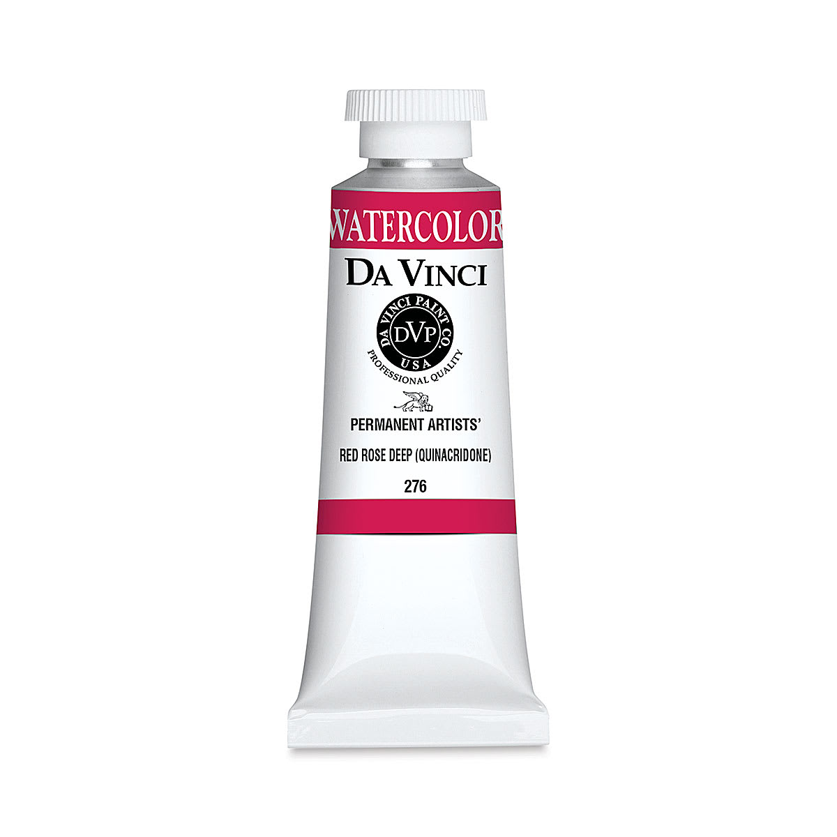 Da Vinci Artists' Permanent Watercolor - Quinacridone Rose Red Deep, 37 ml tube