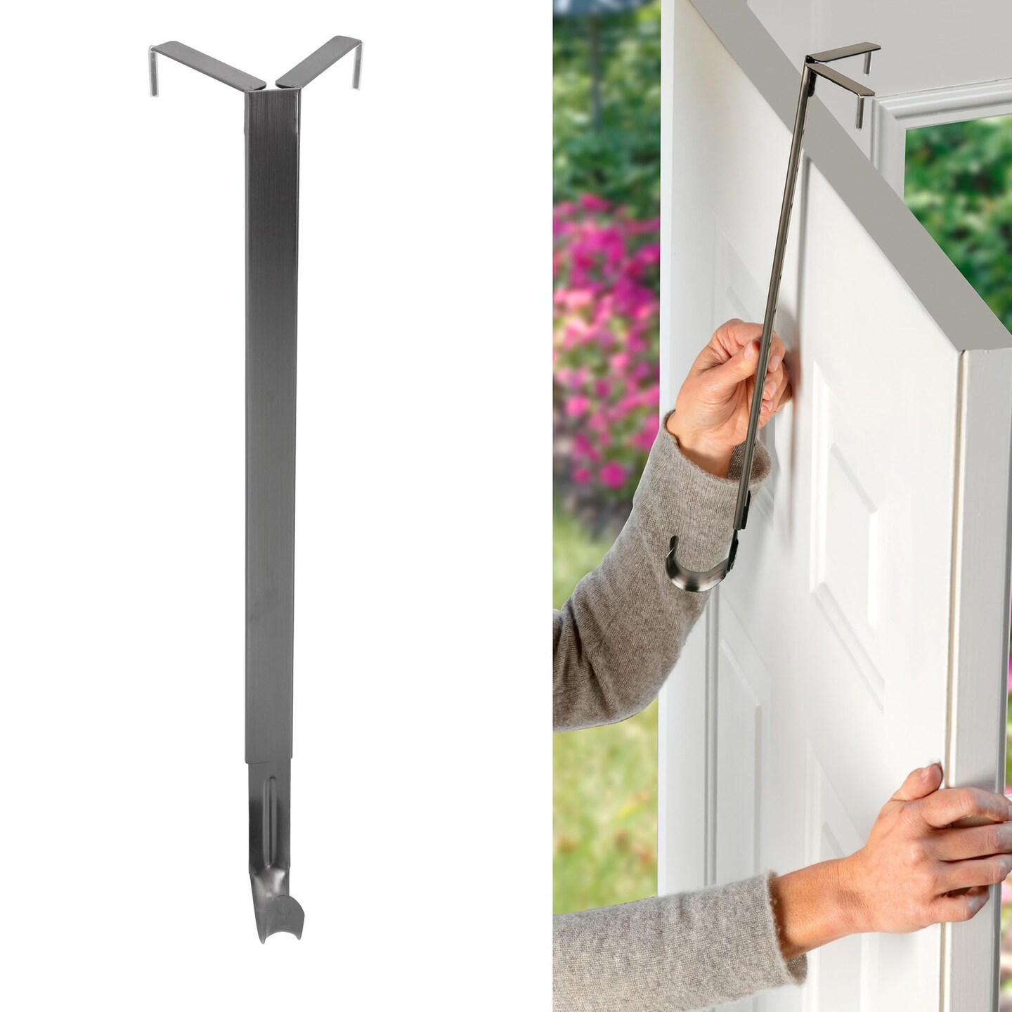 Haute Decor Adapt Adjustable Wreath Hanger, Top & Length Adjustable