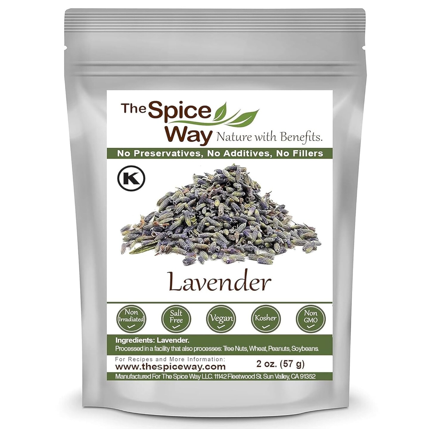 Lavender Flowers - (2 oz) dried flower buds for tea and culinary use - Culinary Lavender Buds - Dried Edible Lavender for Drinks, Chicken, Lavender Tea and More Dried Lavendar Recipes
