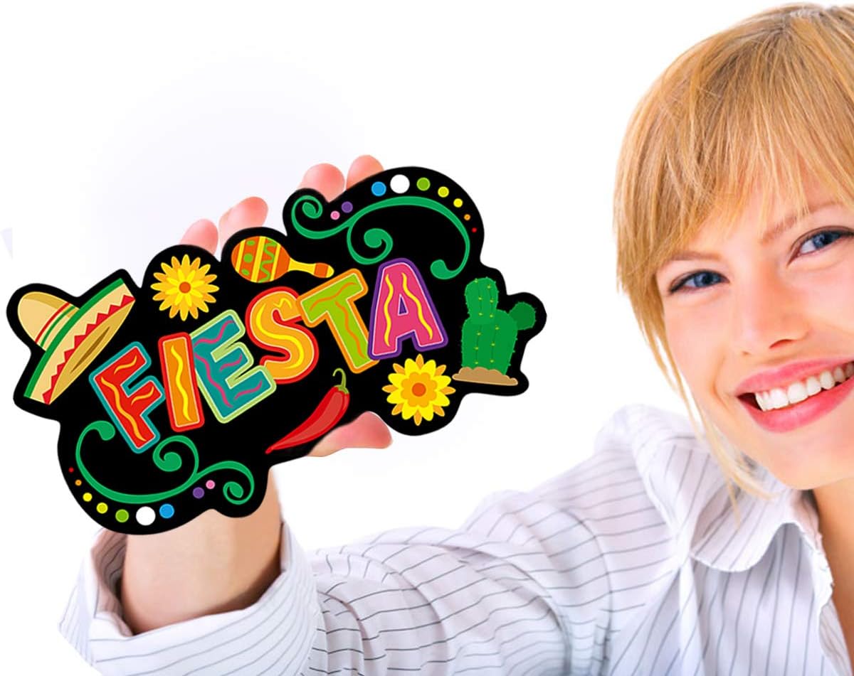 Let&#x27;s Fiesta Cutouts Cinco De Mayo Festival Cut-Outs Mexican Party 30 Count