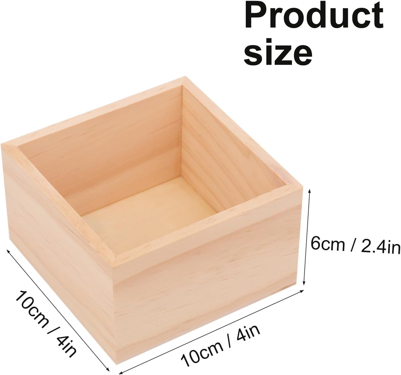 24-Pack Wooden Box, small wooden crates