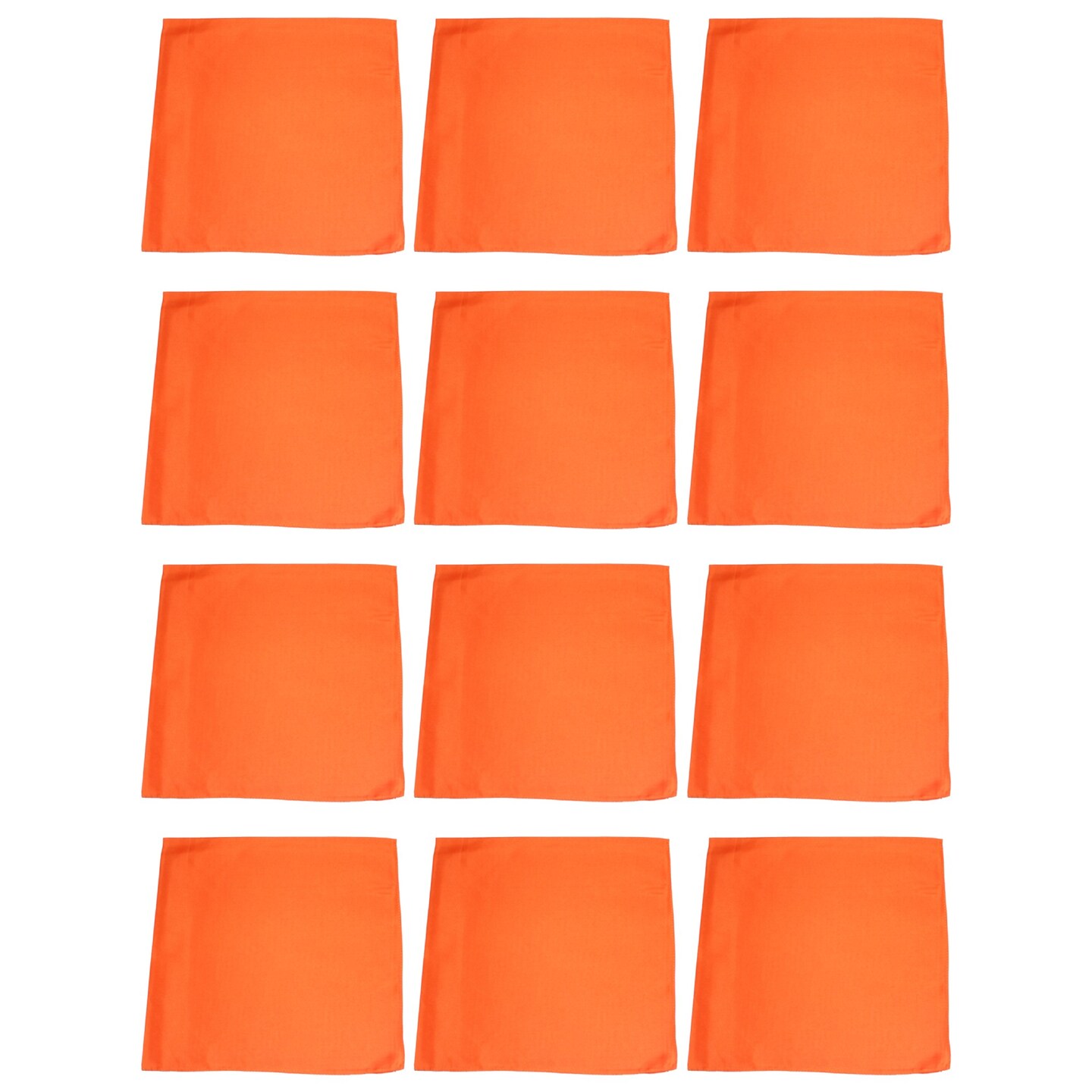 12 Pack Cotton Bandanas in Plain Colors for Crafts, Costumes, Workwear