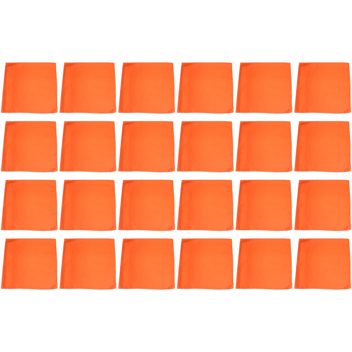 24 Pack Solid Cotton Bandanas Bulk Set for Events, Teams, DIY Projects