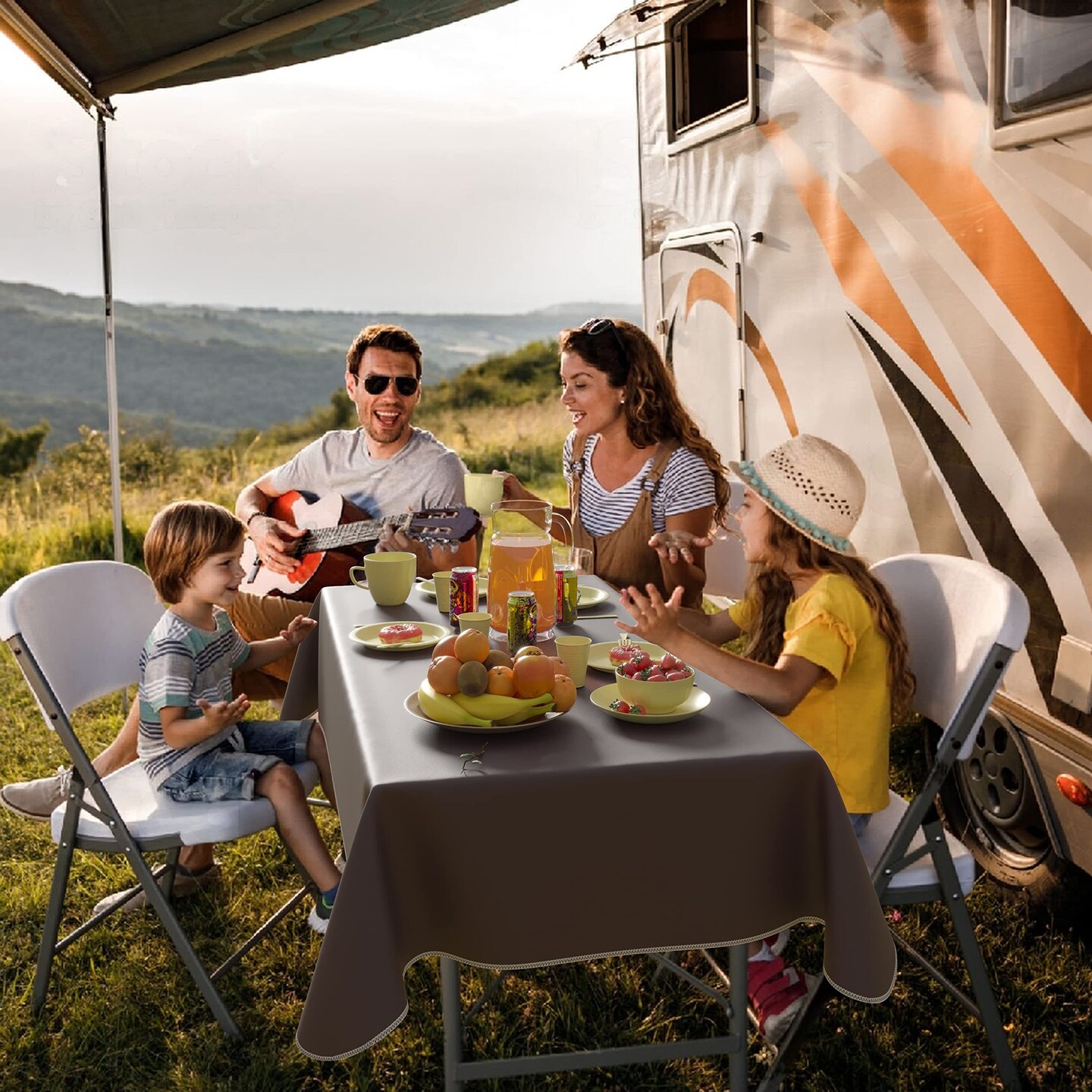 Exquisite Vinyl Tablecloth – 54" x 108" – Pack of 1 – Rectangular Plastic Table Cover with Flannel Backing – Reusable & Waterproof Tablecloth for Events and Parties