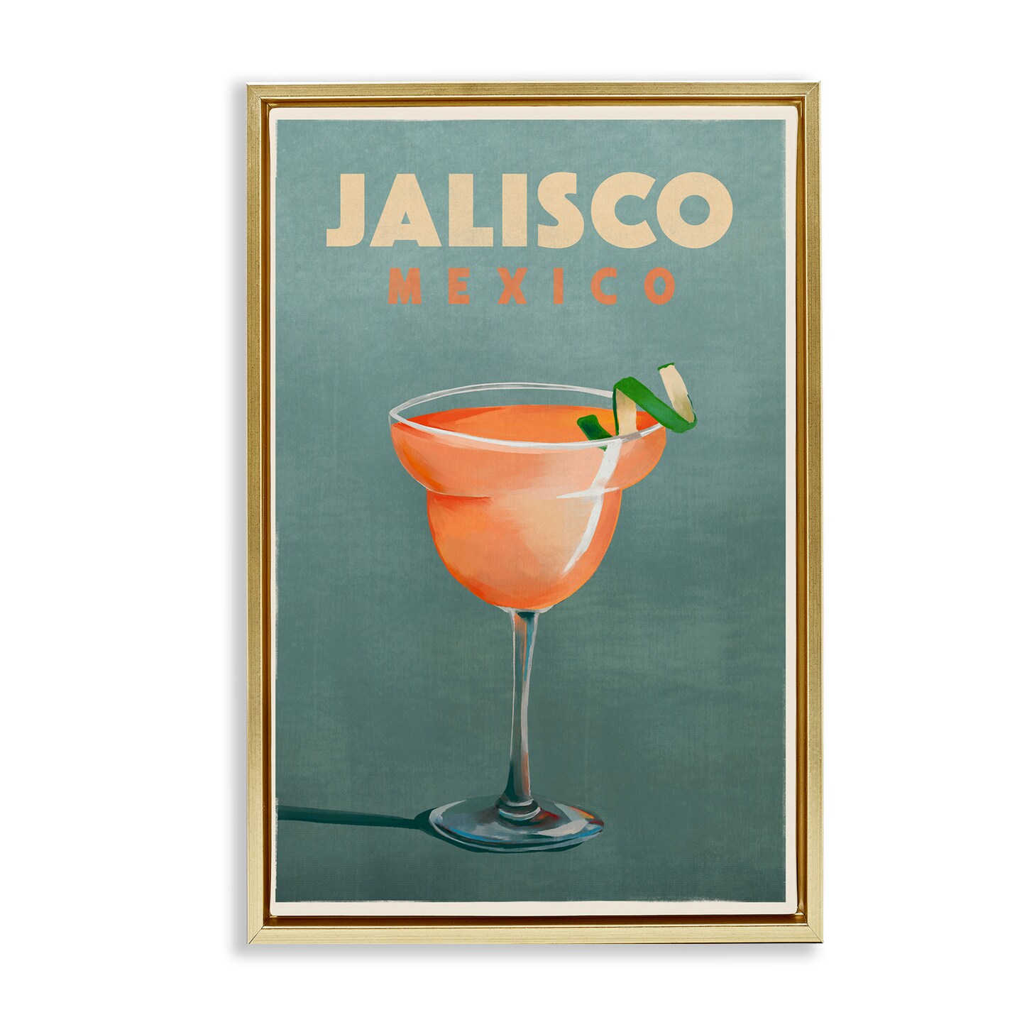 Stupell Industries Jalisco Mexico Cocktail Framed Floater Canvas Wall Art Design by The Whiskey Ginger