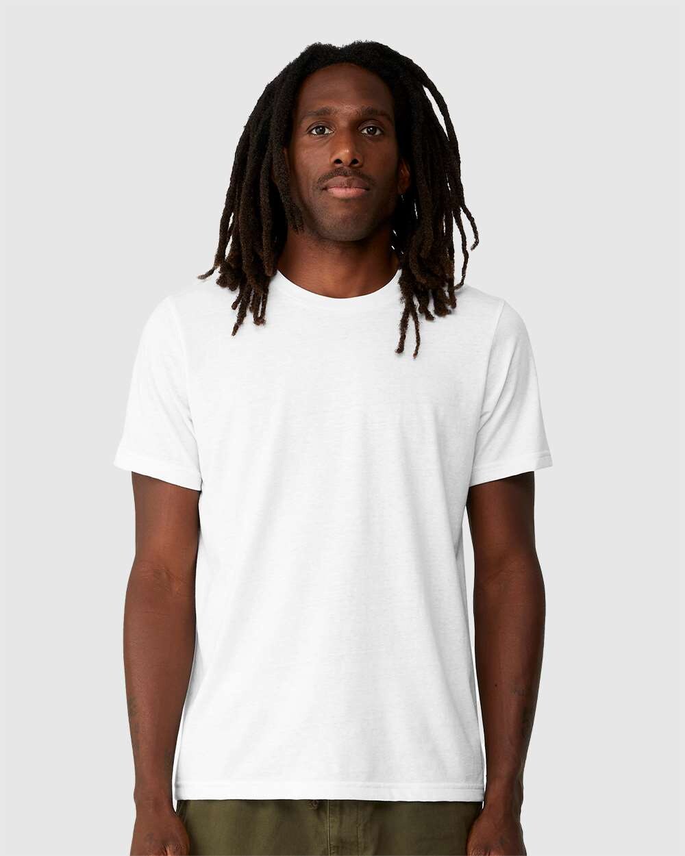 BELLA + CANVAS EcoBlend Short Sleeve Crewneck T-Shirt for Everyday Wear & Custom Printing Tee