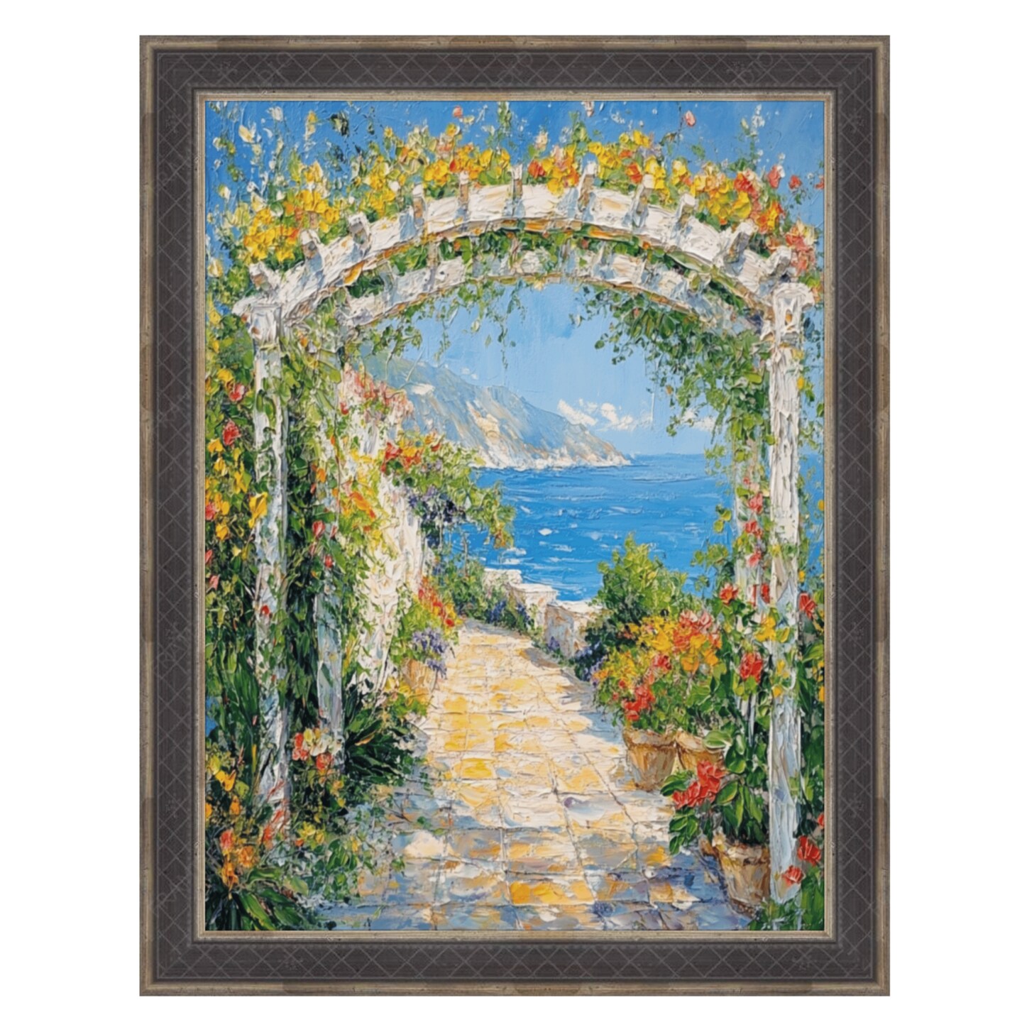 Gothic Antique Silver Espresso Picture Frame Vintage 12x18 frame