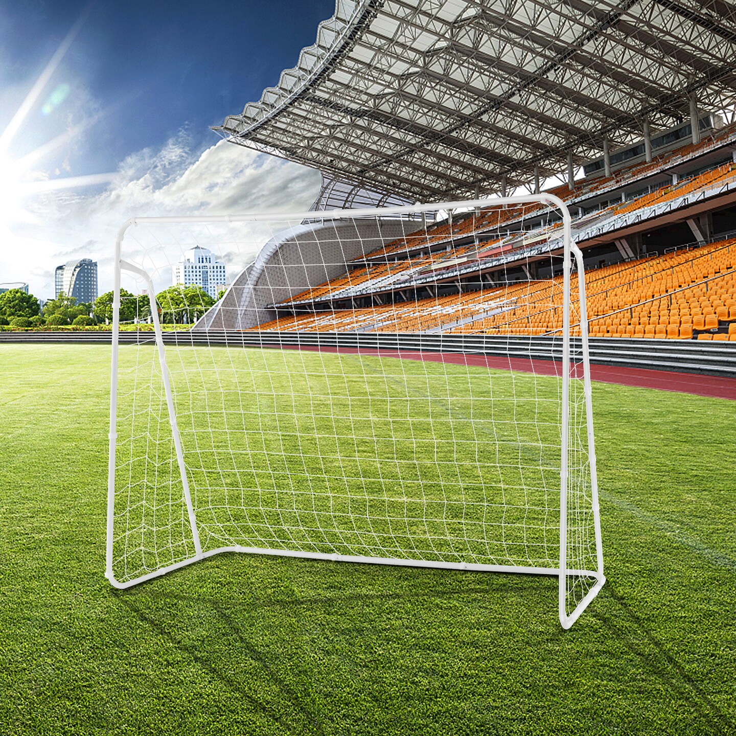 Portable Soccer Goal with Metal Frame &#x26; Durable Net