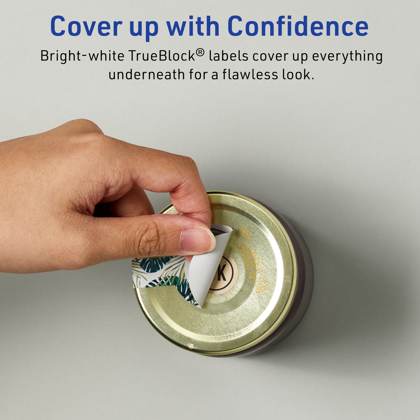 Avery TrueBlock Matte White Paper Labels, 1-1/2" x 4" Lollipop