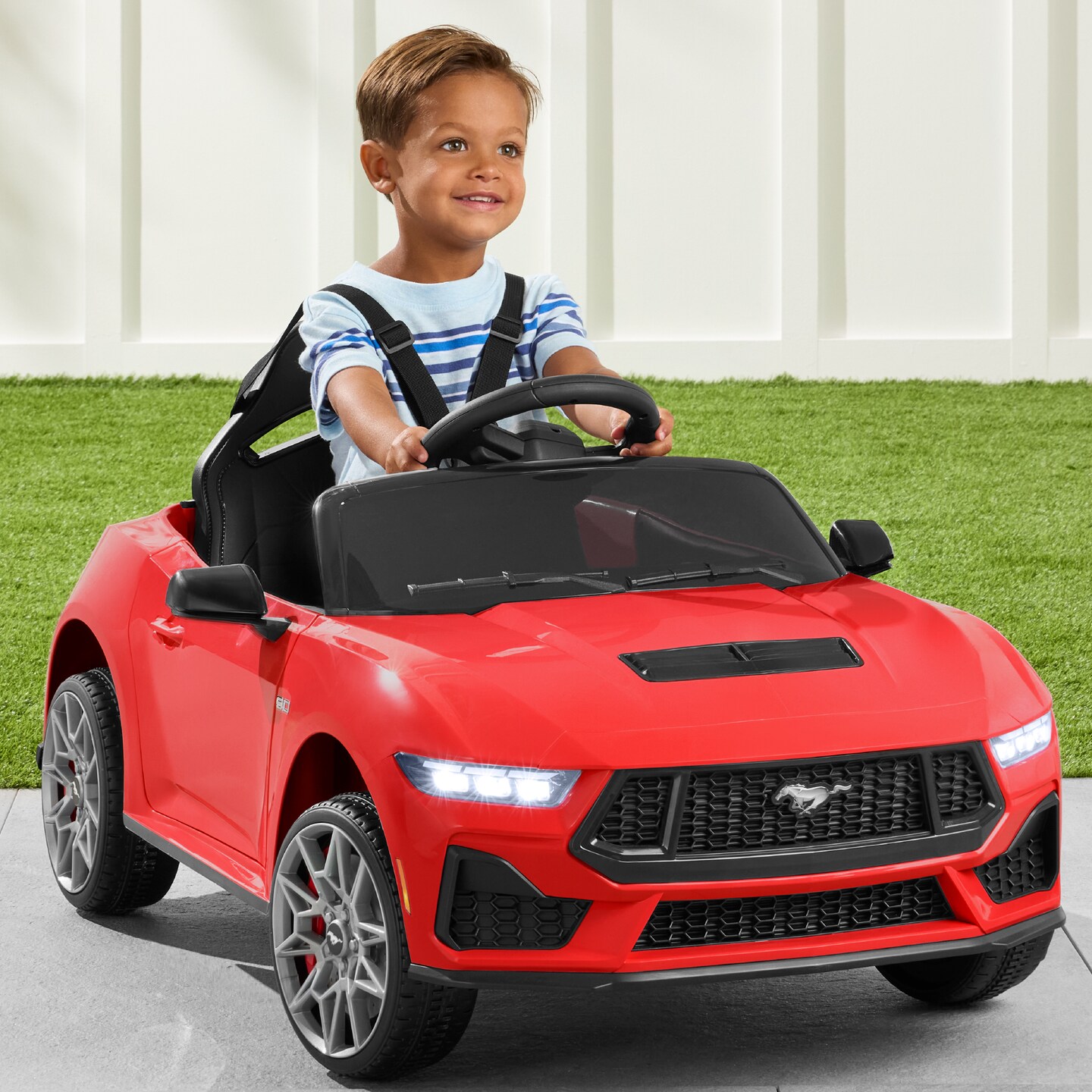 Best Choice Products Kids 12V Electric Ride-On Car Officially Licensed Ford Mustang w/ Remote, LED Lights