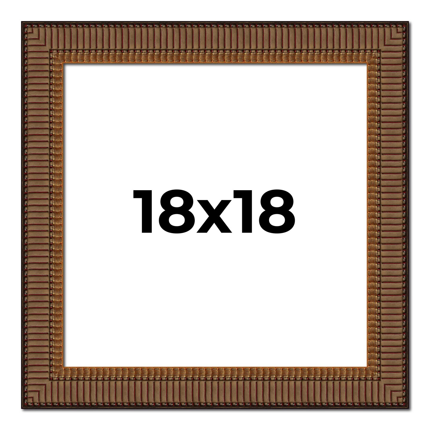 Square Museum Black Picture Frame - UV Acrylic, Foam Board Backing