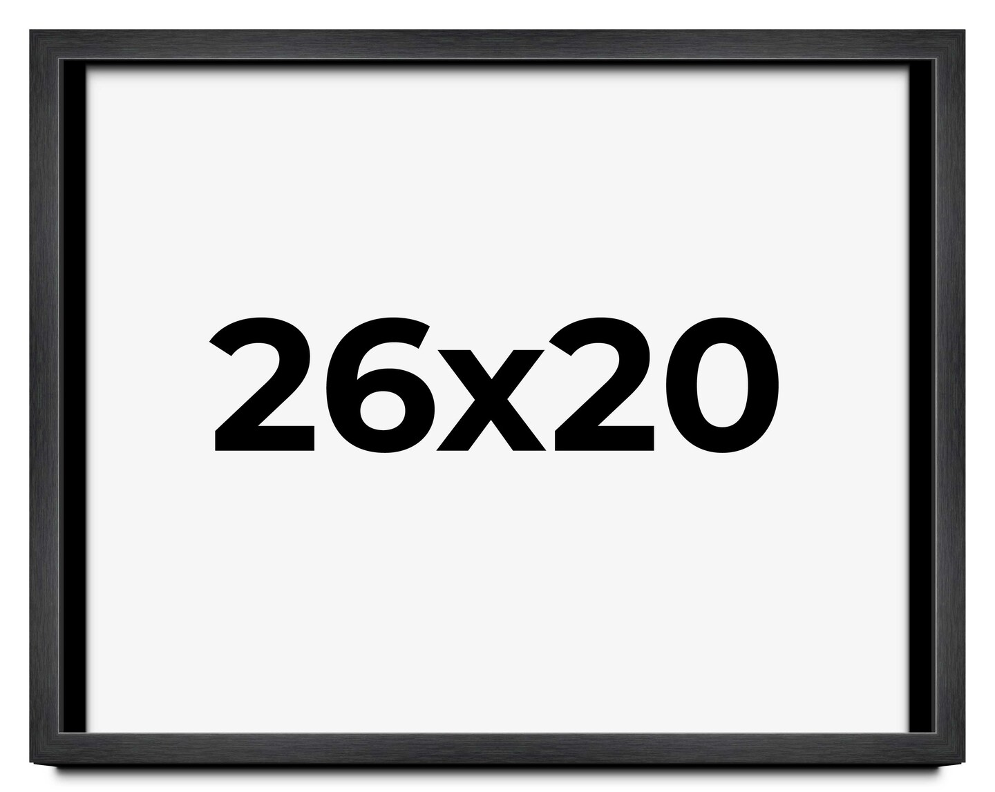 Shadow Box 1" Depth Grey Picture Frame - UV Acrylic, Backing Board, Hanging Hardware