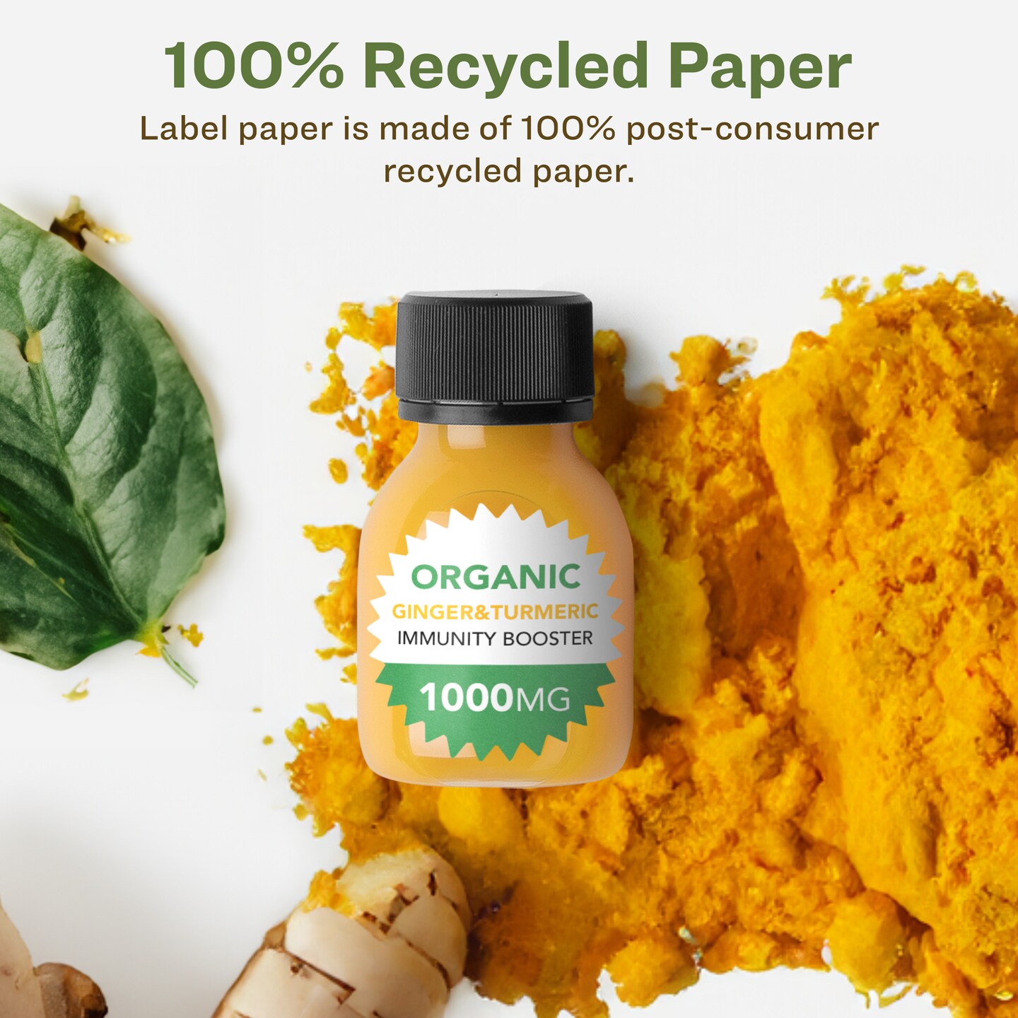 Avery Recycled Matte White Labels,  1&#x22; Starburst