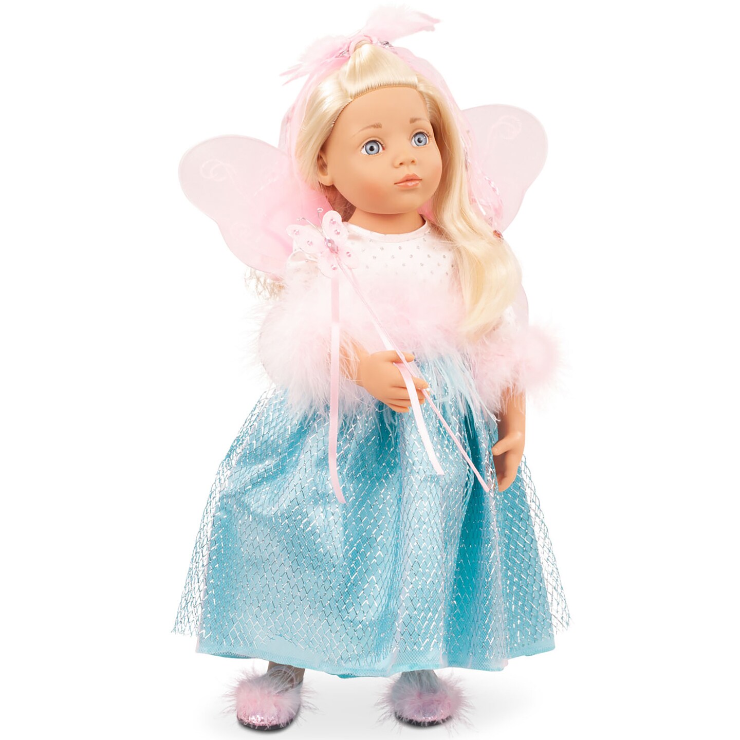 Gotz Marie 19.5&#x22; Happy Kidz Poseable Vinyl Multi-Jointed Doll with Long Blonde Hair to Wash &#x26; Style