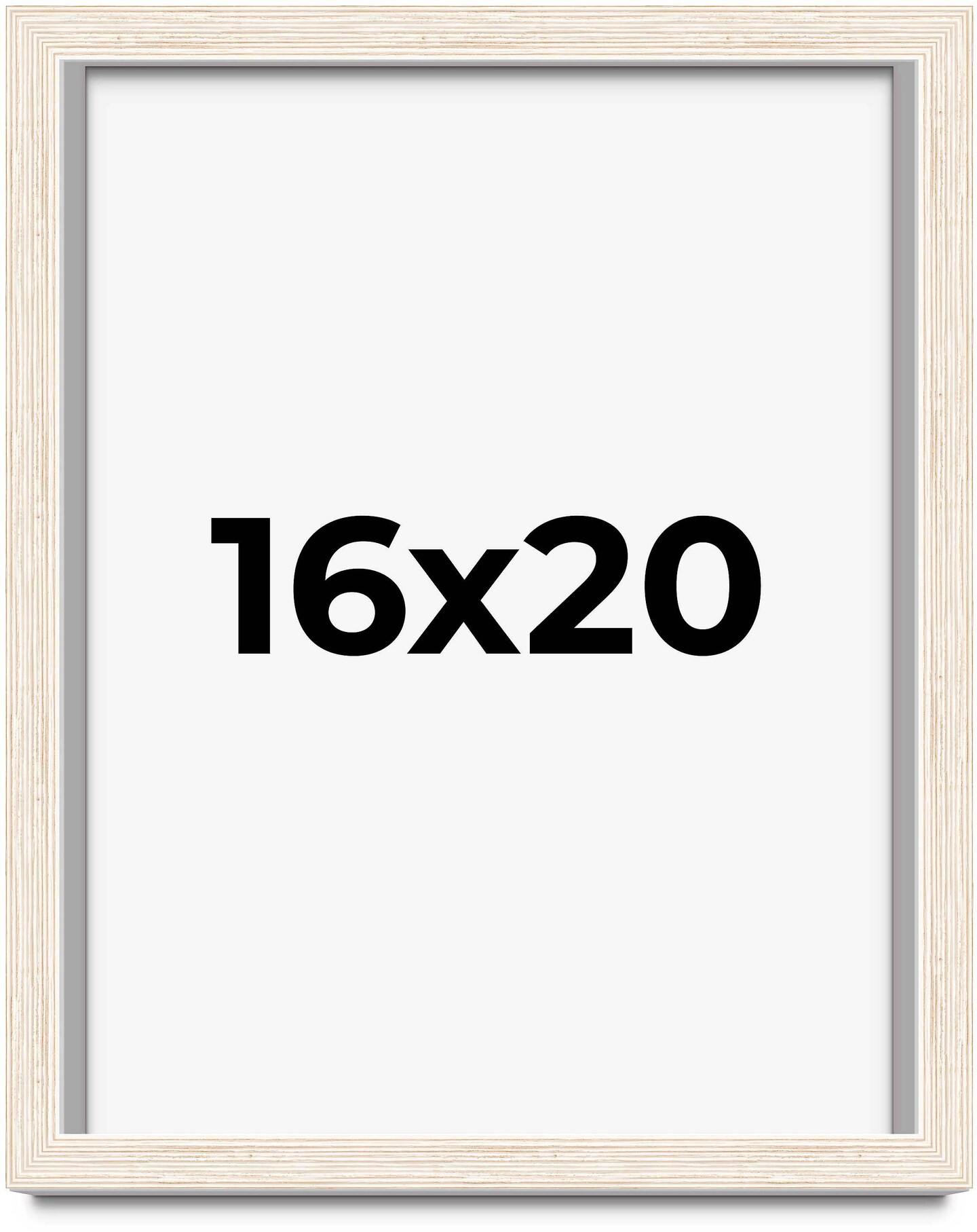 16x20 Barnwood Shadow Box Picture Frame with UV-Resistant Acrylic & Acid Free Backing, Available in 2 Finishes - Black and White