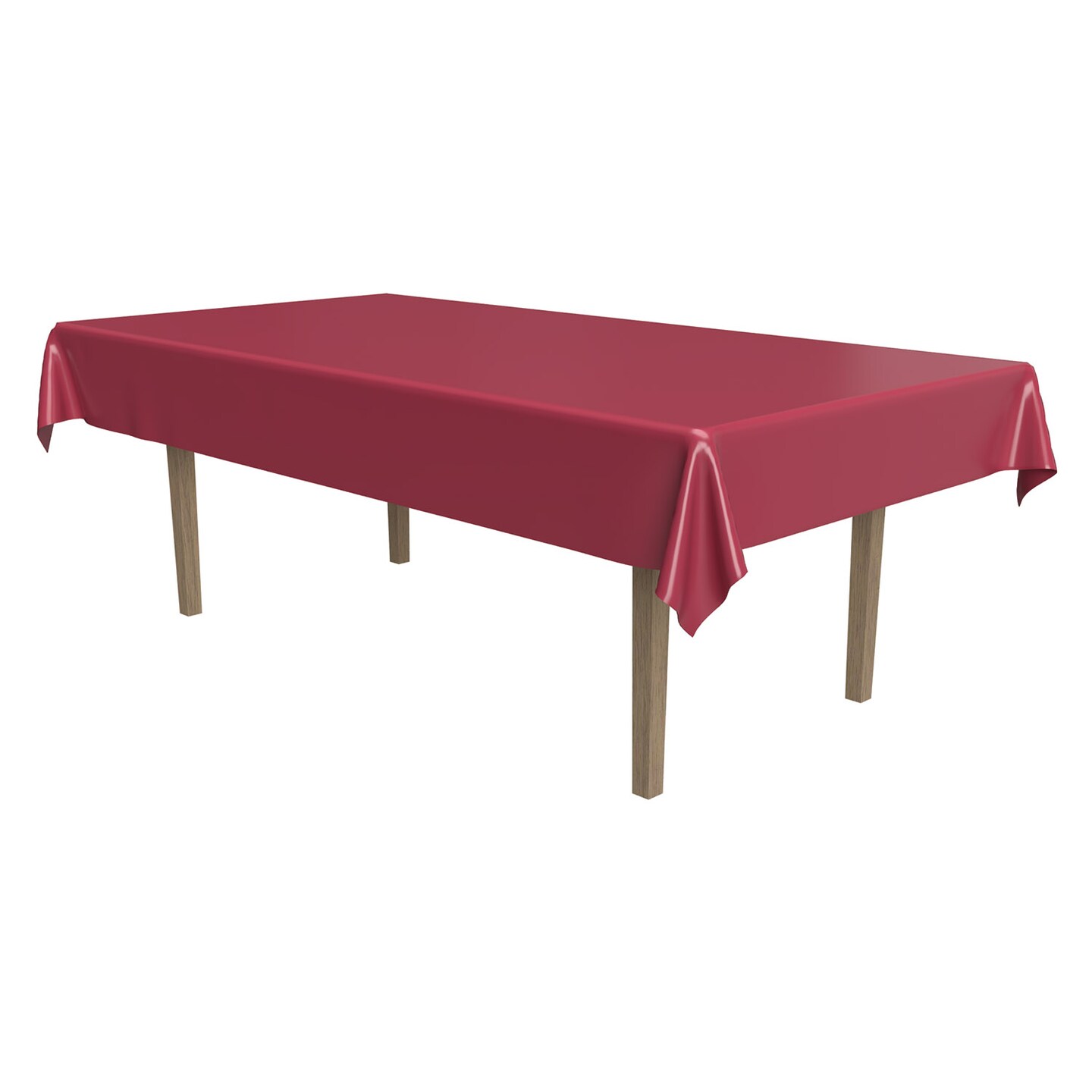 Beistle 54in. x 108in. Plastic Rectangular Tablecover - 12 Pack
