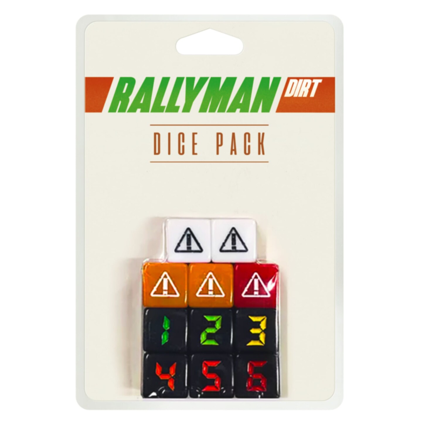 Synapses Games | Rallyman: DIRT - Dice Pack | Strategy Board Game Accessory | Race Cars with Dice | Includes 11 Custom Dice for 1 Player