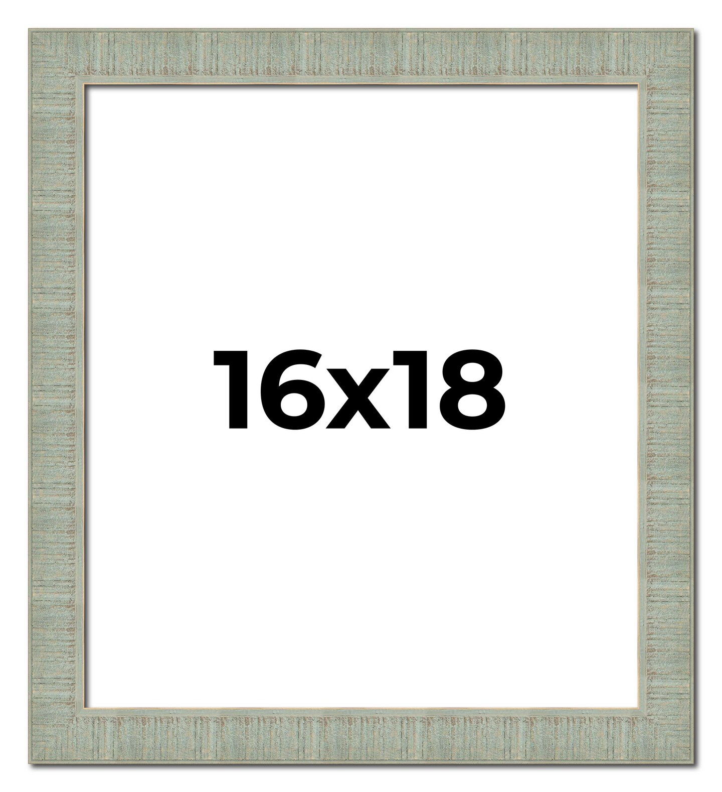 16x18 Sculpted Picture Frame with UV-Resistant Acrylic Acid Free Backing,  Available in Finishes Black, Blue, Gold, Silver, and White