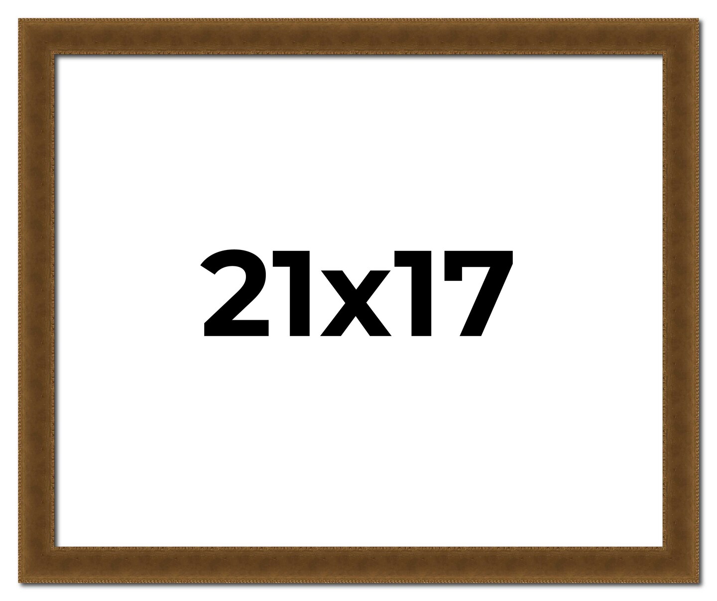 Flat Gold Picture Frame - UV Acrylic, Backing Board, Hanging Hardware Included