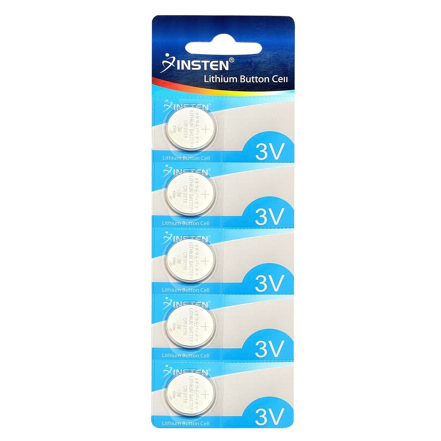 Insten CR2016 3V Lithium Batteries Coin Button Cell Watch Battery (1 Pack of 5)