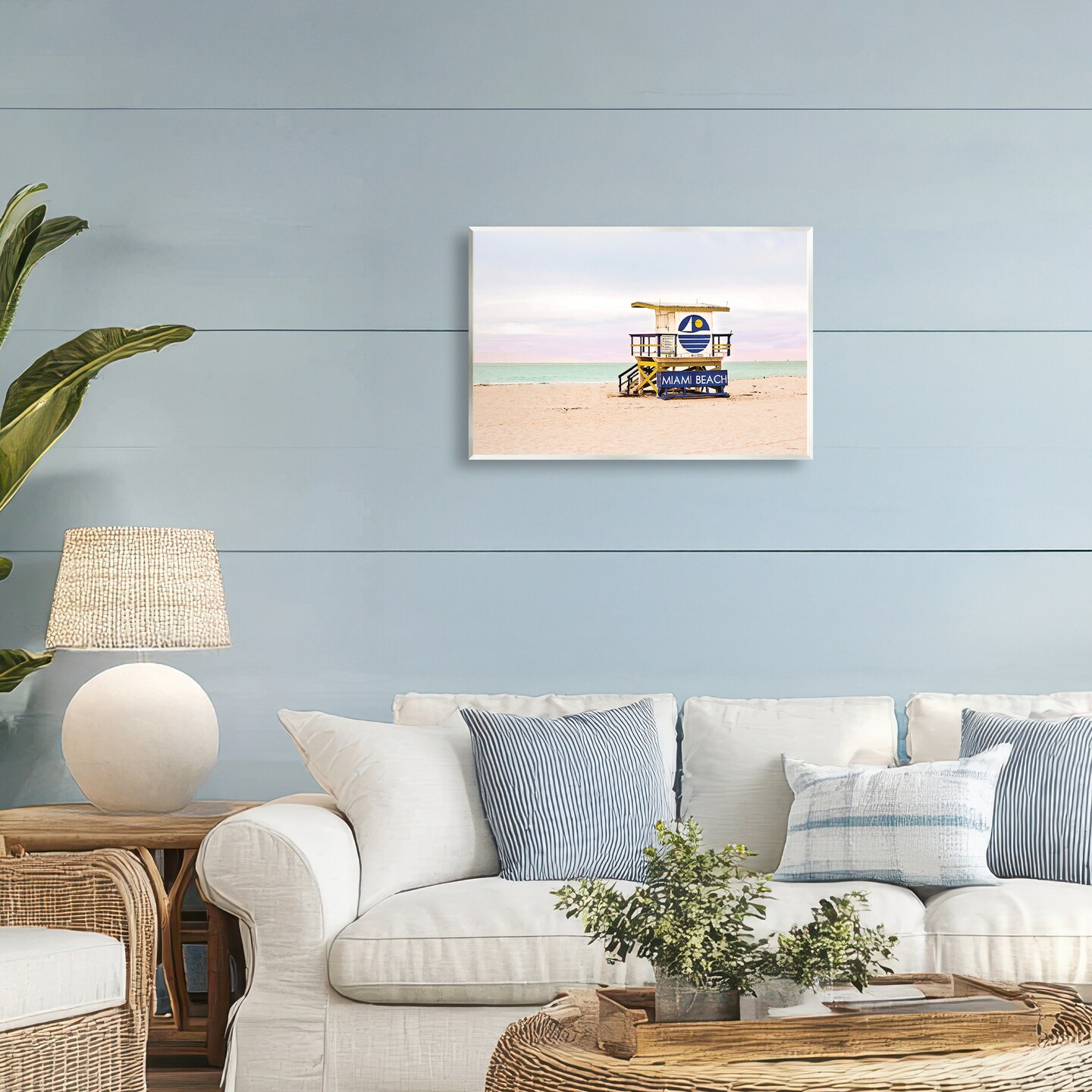 Stupell Industries South Beach Beacon Wall Plaque, design by Seven Trees Design