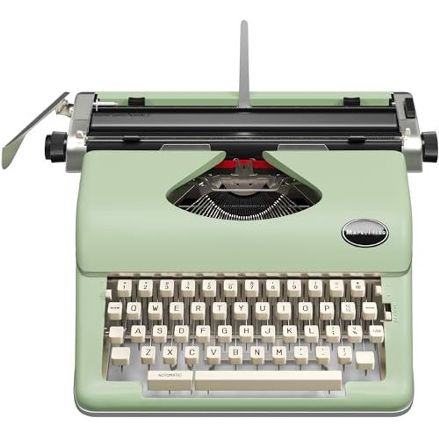 Maplefield Vintage Typewriter, Antique Typewriter, Easy Setup Manual Typewriters for Authors &#x26; Writers, Cute Table Decor for Home or Office, Fits Standard 8 x 11 Inch Paper Sheets (Seafoam Green)