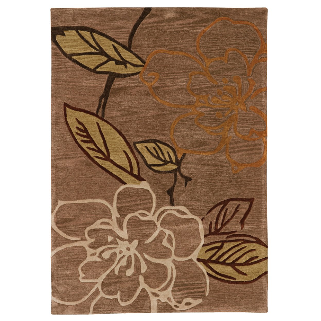 Trio Space Dyed Beige Area Rug 5X7 Contemporary Transitional Design Soft Colors