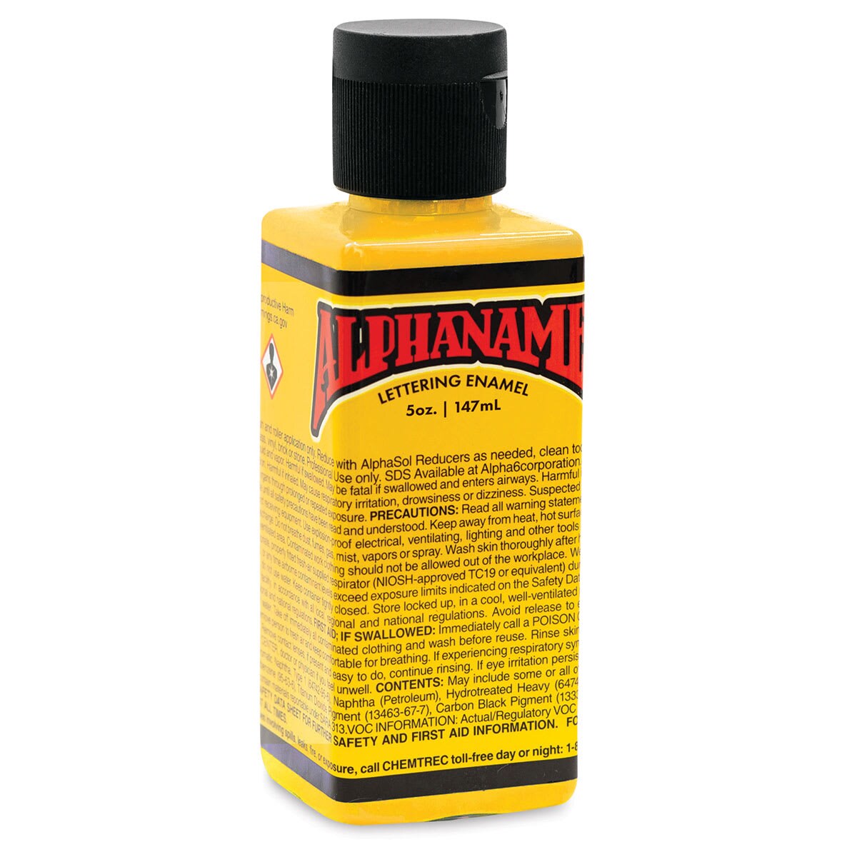 Alpha6 Alphanamel Lettering Enamel - Dark Yellow, 147 ml, Bottle