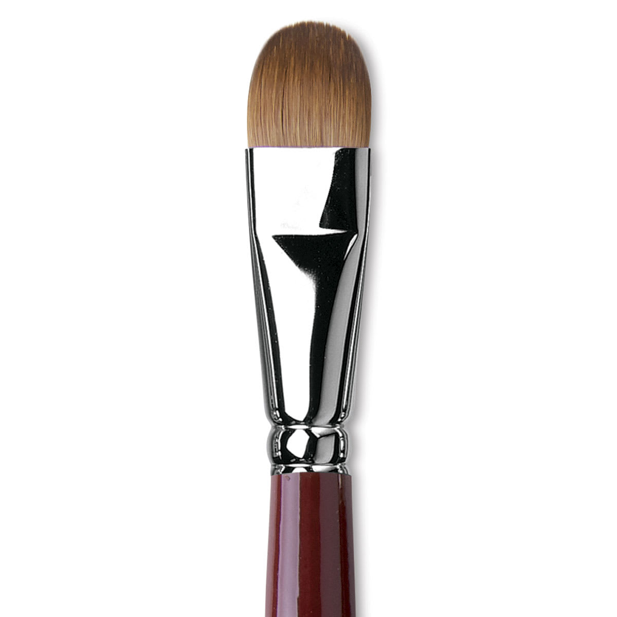 Da Vinci Kolinsky Red Oil Sable Brush - Filbert, Long Handle, Size 18