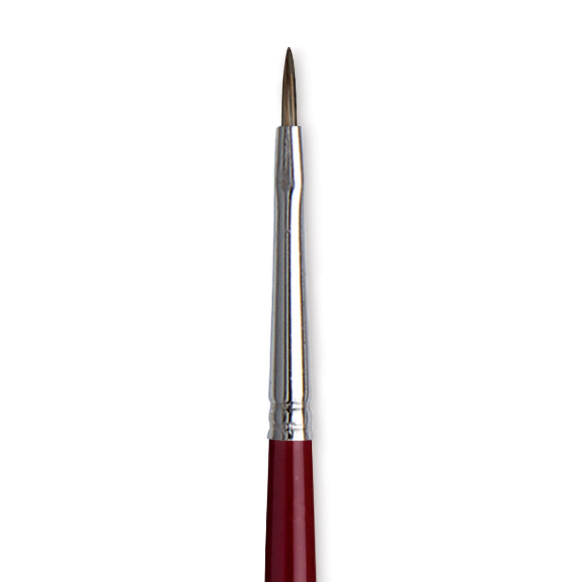 Da Vinci Black Sable Brush - Regular Filbert, Long Handle, Size 0