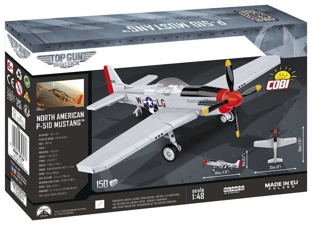 COBI TOP GUN: Maverick&#x2122; P-51D Mustang&#x2122; Aircraft